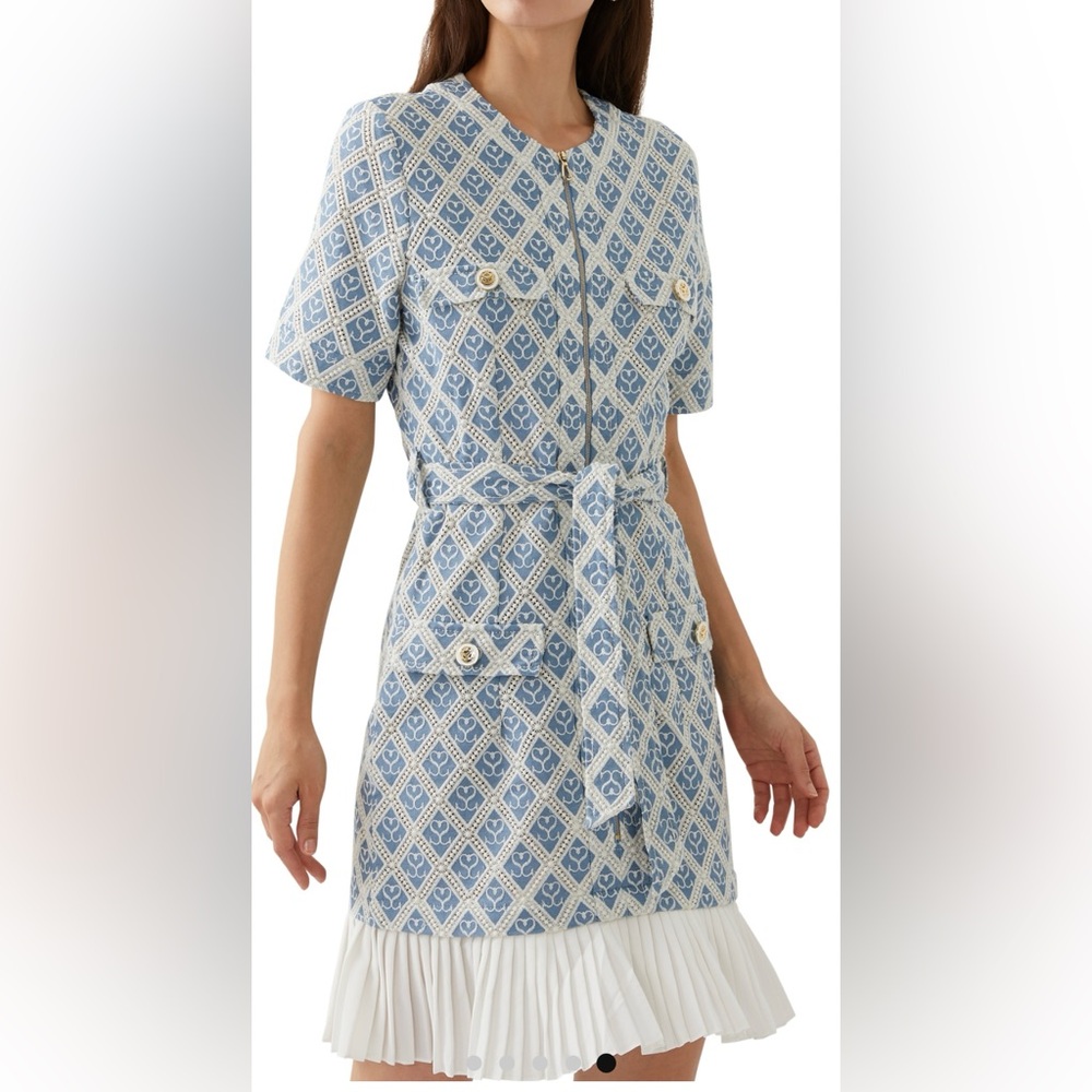 Sandro Kalya Monogrammed Dress